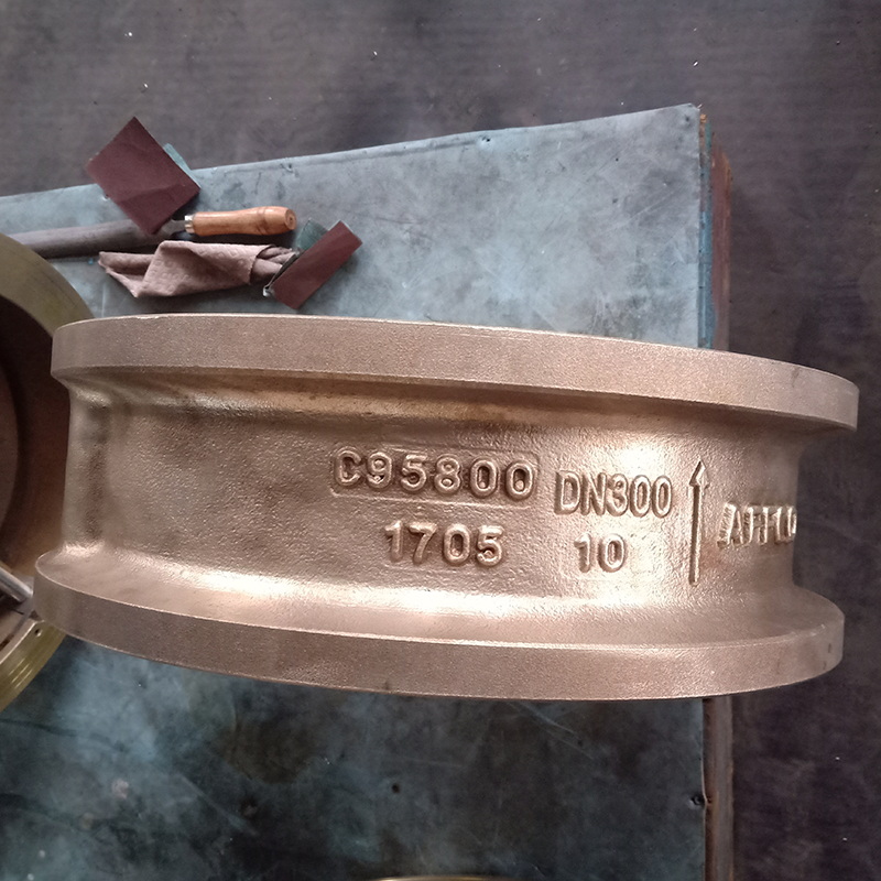 DN300 PN10 WAFER DUAL PLATE CHECK VALVE C95800